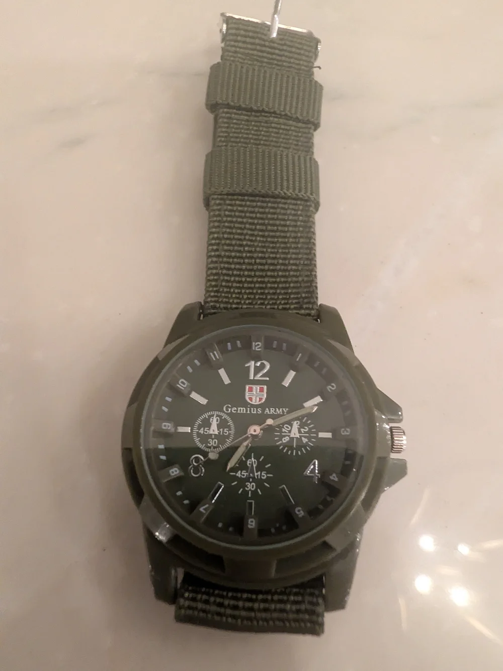 Gemius Army Military Style Quartz Watch – Green Nylon Band